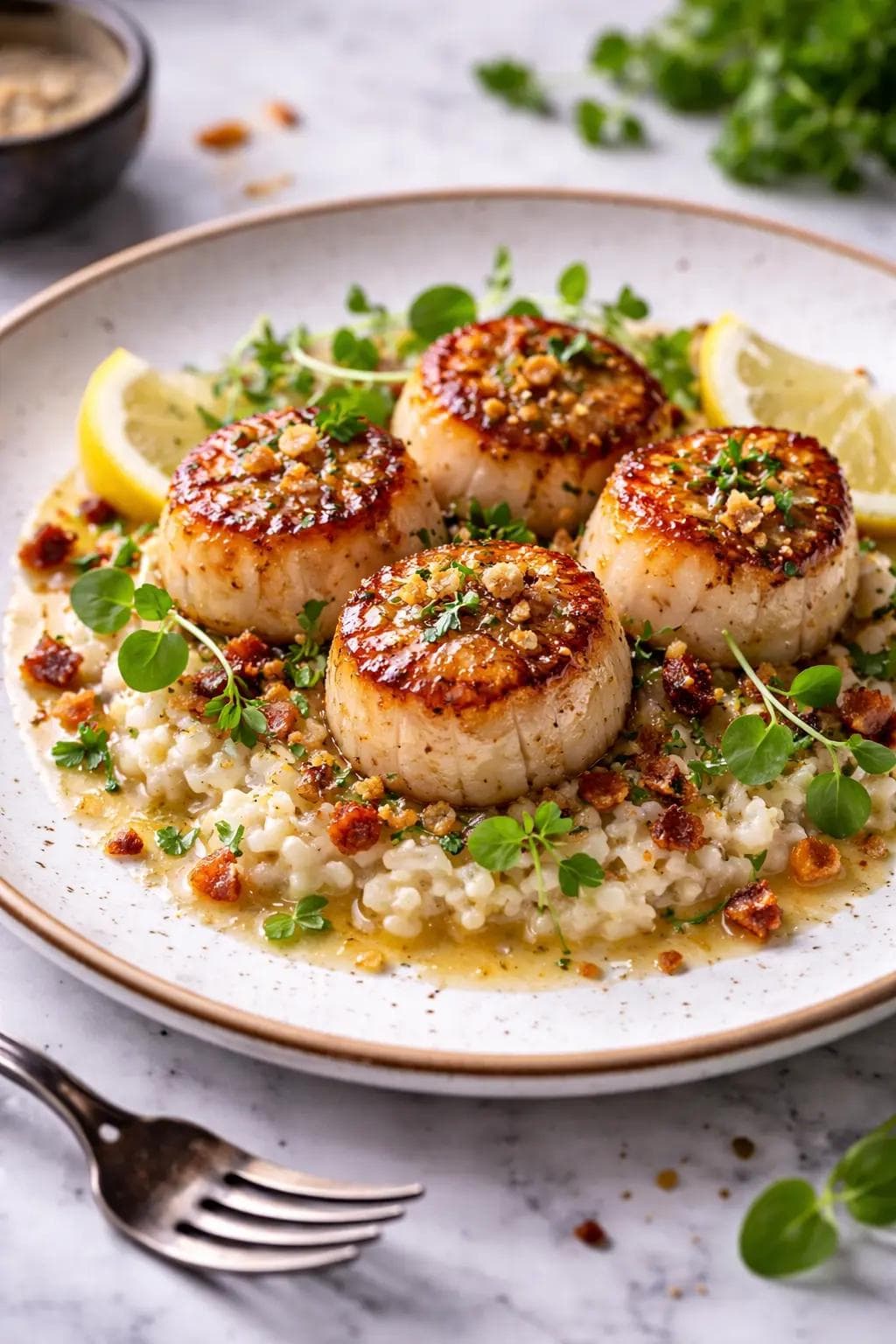 Pan-Seared Scallops
